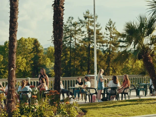 Terrasse sur le boulevard des Pyrénées - Pau