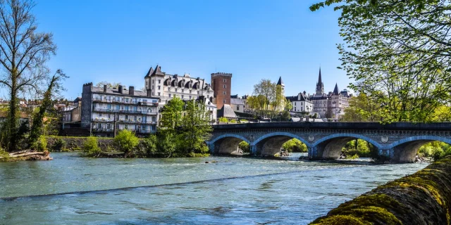 Gave de Pau et pont du 14 juillet - Pau