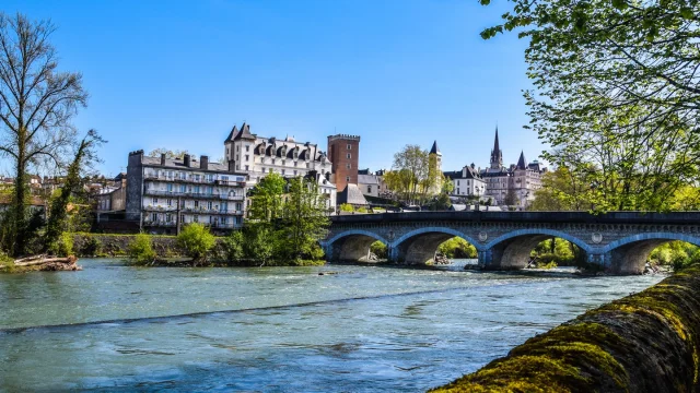 Gave de Pau et pont du 14 juillet - Pau