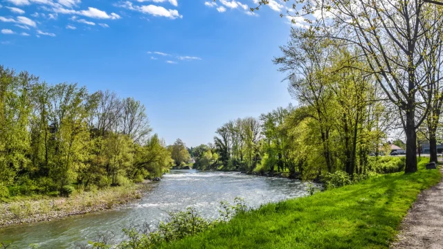 Billère - Promenade au bord du gave de Pau