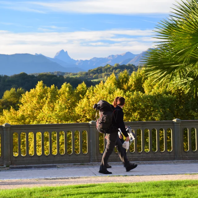 Randonneurs - Boulevard des Pyrénées - Pau