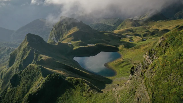 Lac de montagnon - Accous - Béarn - Pyrénées-Atlantiques