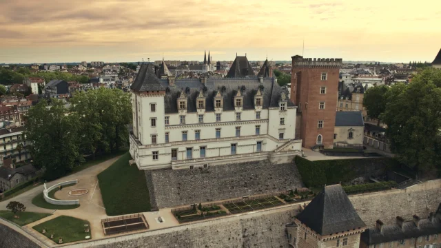 Château de Pau - Vue aérienne